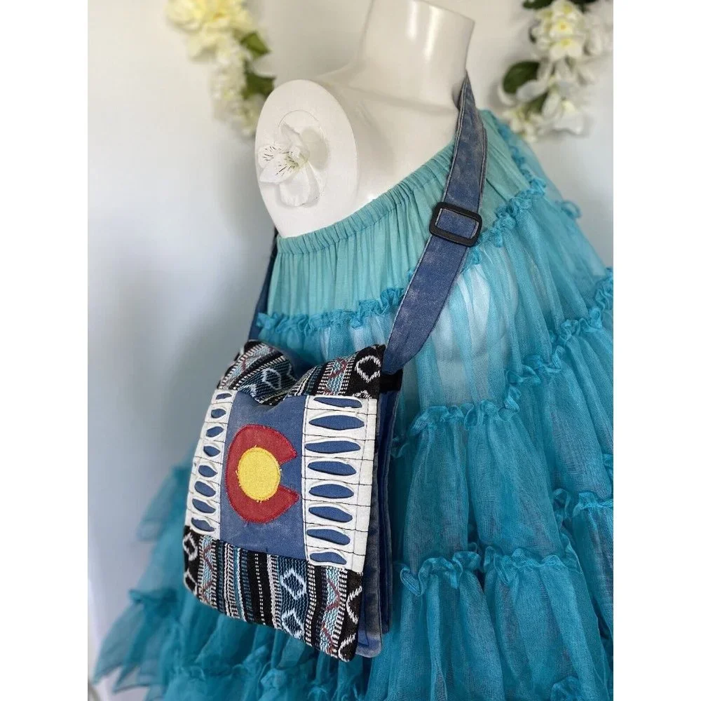 Rising‎ International Hippie Boho Bag Crossbody Handcrafted Made In Nepal 10